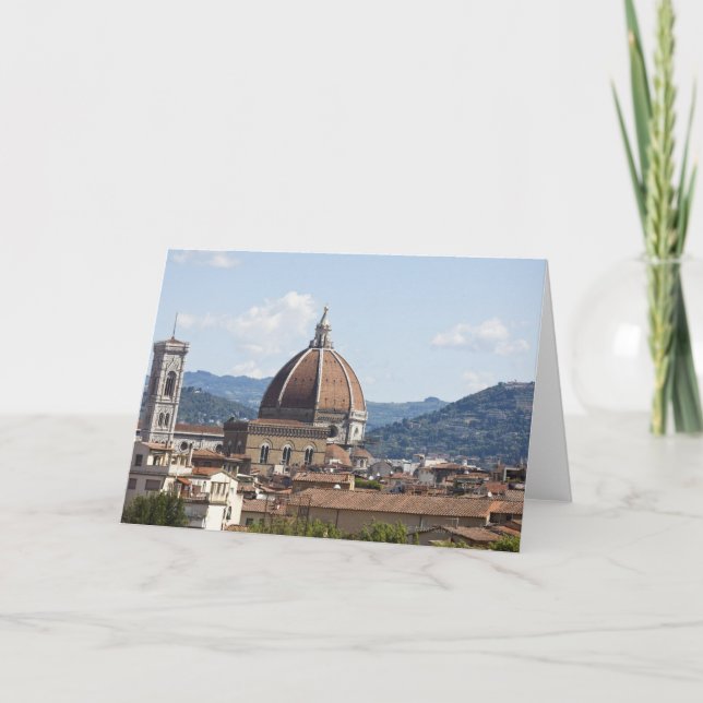 Italien, Florenz, Stadtbild mit Duomo Karte (Vorderseite)