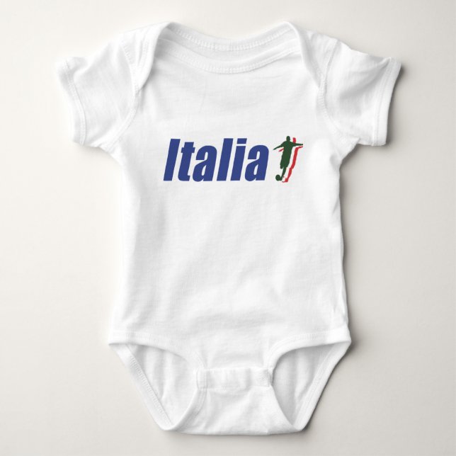 Italien-Fußball-Baby-Strampler Baby Strampler (Vorderseite)