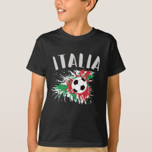 Italien-Fußball-Grunge-Fahne T-Shirt