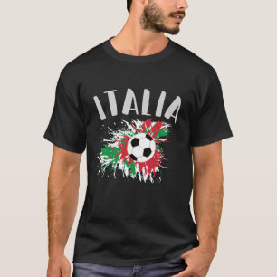 Italien-Fußball-Grunge-Flagge T-Shirt
