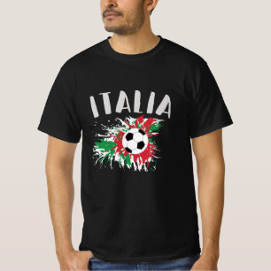 Italien-Fußball-Grunge-Flagge T-Shirt