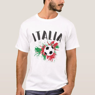 Italien-Fußball-Grunge-Flagge T-Shirt