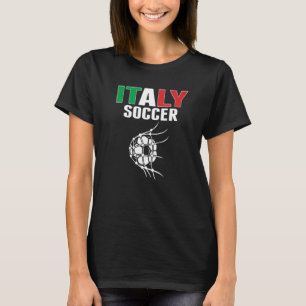 Italien Fußball Im Netz Ziel Italienische Fußballa T-Shirt