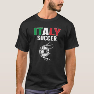 Italien Fußball im Netz Ziel Italienischer Fußball T-Shirt