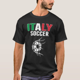 Italien Fußball im Netz Ziel Italienischer Fußball T-Shirt