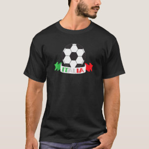 Italien Fußball Italienische Flagge Fußball Ball I T-Shirt