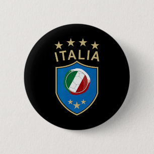 Italien Fußball - Italienische Italia-Flagge Fußba Button