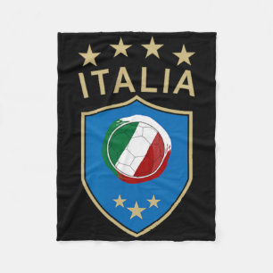 Italien Fußball - Italienische Italia-Flagge Fußba Fleecedecke