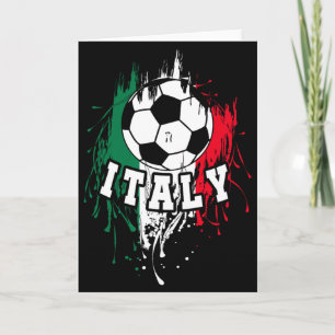 Italien Fußball Italienischer Fußball Italien T-Sh Karte
