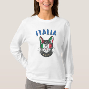 Italien Fußball-Katze Maskottchen Italienischer Fa T-Shirt