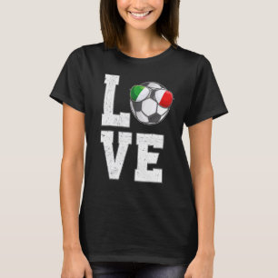 Italien Fußball-Liebe Italienische Flagge T-Shirt