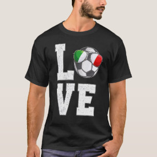 Italien Fußball-Liebe Italienische Flagge T-Shirt