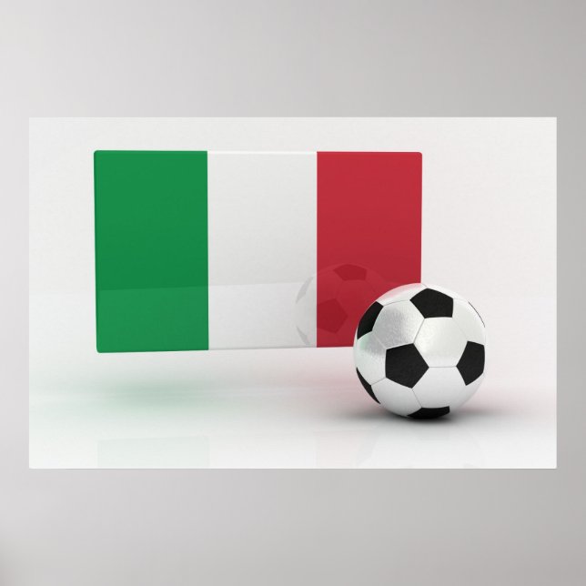 Italien Fußball Poster (Vorne)