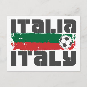 Italien Fußball Postkarte