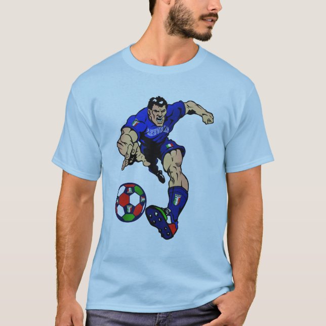Italien-Fußball T-Shirt (Vorderseite)