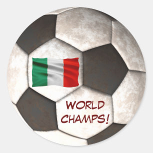 Italien Fußball-Weltmeister Fußball-Sport Runder Aufkleber