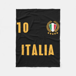 Italien Fußballtrikot Italia Footbyll Team Spaß Fleecedecke