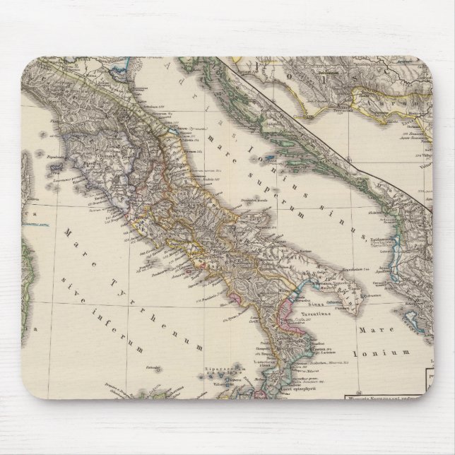 Italien, Gallia cisalpina, Sizilien, Sardinien Mousepad (Vorne)