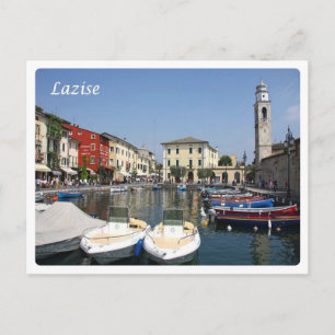 Italien - Gardasee - Lazise - Hafen - Postkarte