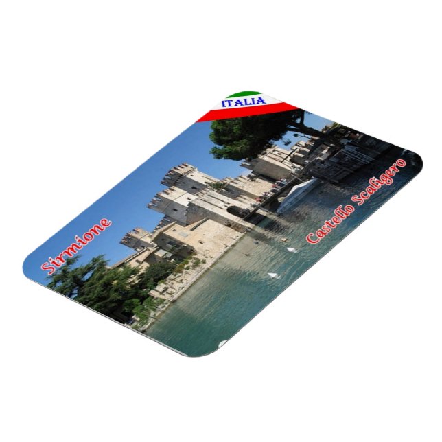 Italien - Gardasee - Sirmione - Burg Scaligero - Magnet (Linke Seite)