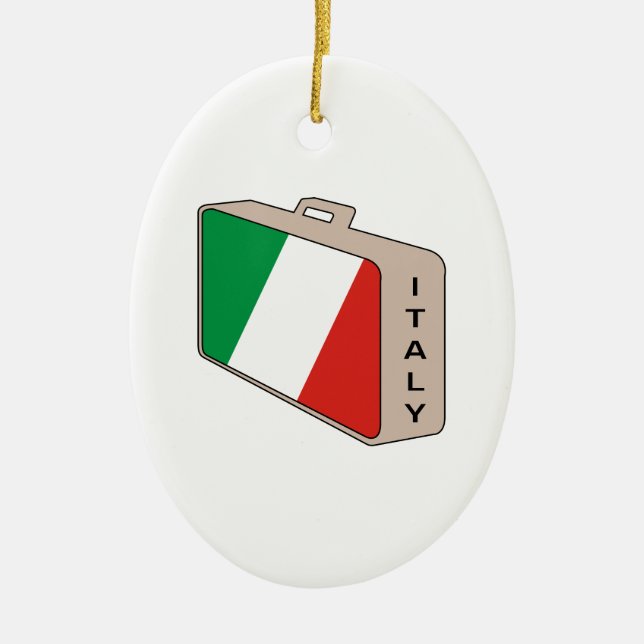 Italien Gepäck Keramikornament (Vorne)