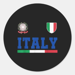 Italien Gift Flag Italien Vintag Italiano Italien Runder Aufkleber