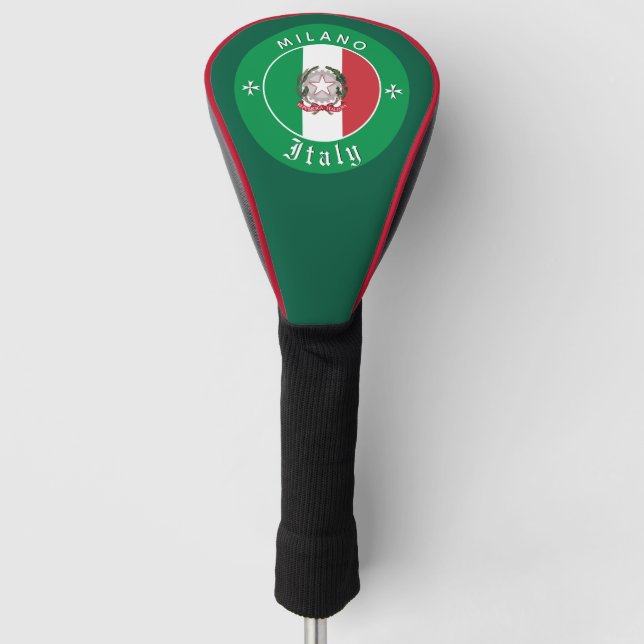 Italien Golf, Covers, Milano, italienische Flagge Golf Headcover (Vorderseite)