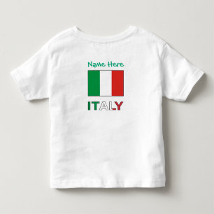 Italien - Grüne Persönlichkeit der italienischen F Kleinkind T-shirt