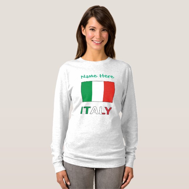 Italien - Grüne Persönlichkeit der italienischen F T-Shirt (Vorne ganz)