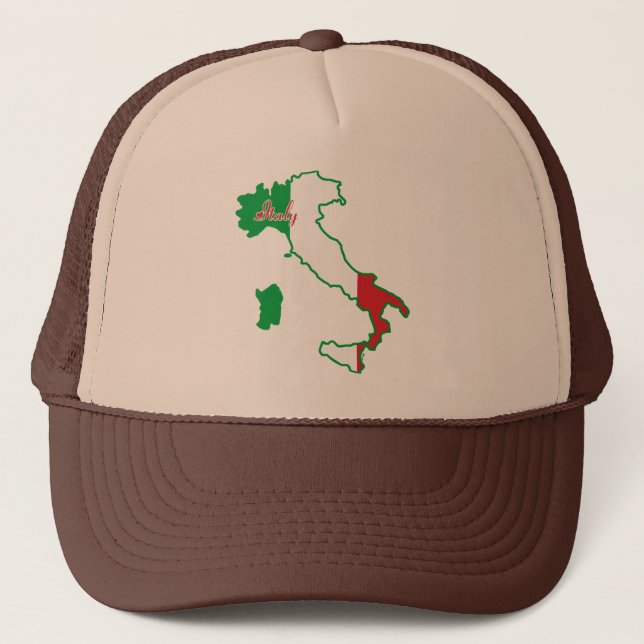 Italien Hat Truckerkappe (Vorderseite)