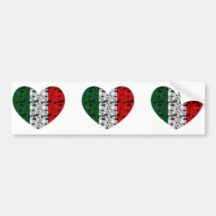 Italien-Herz Autoaufkleber