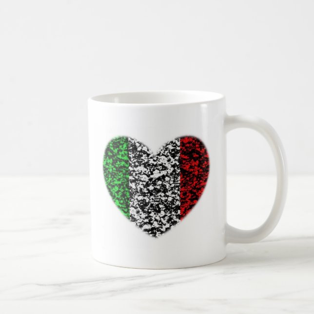 Italien-Herz Kaffeetasse (Rechts)