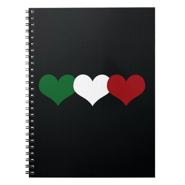 Italien-Herz Notizblock (Vorderseite)