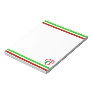 Italien Herz Notizblock