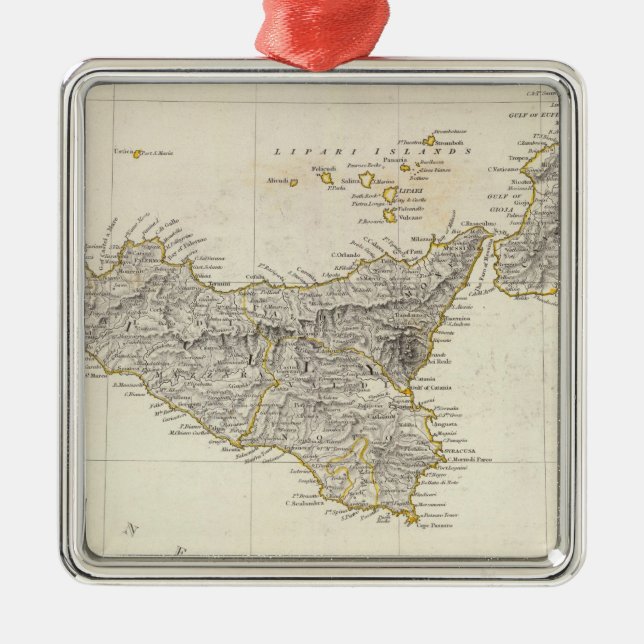 Italien III Ornament Aus Metall (Vorne)