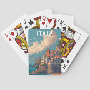 Italien Illustration Reise Kunst Vintage Spielkarten