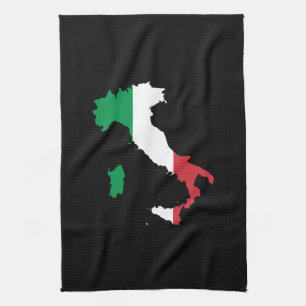 Italien in Flaggenfarben Handtuch