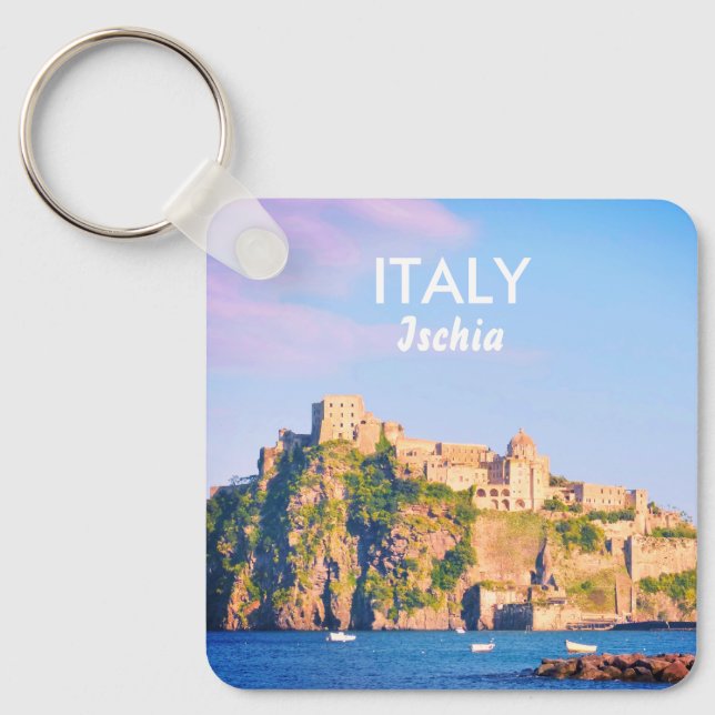 Italien Ischia Souvenir Schlüsselanhänger (Vorderseite)