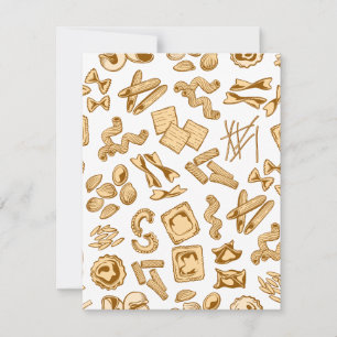 Italien ist für seine hervorragende Küche bekannt Feiertagskarte