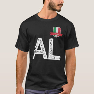 Italien Italia Human Flag Letter A and L Italy Ita T-Shirt