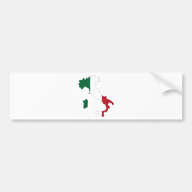 Italien/Italien Autoaufkleber (Vorne)
