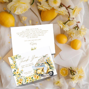 Italien Italien Positano Amalfi Vespa Junggesellin Dankeskarte