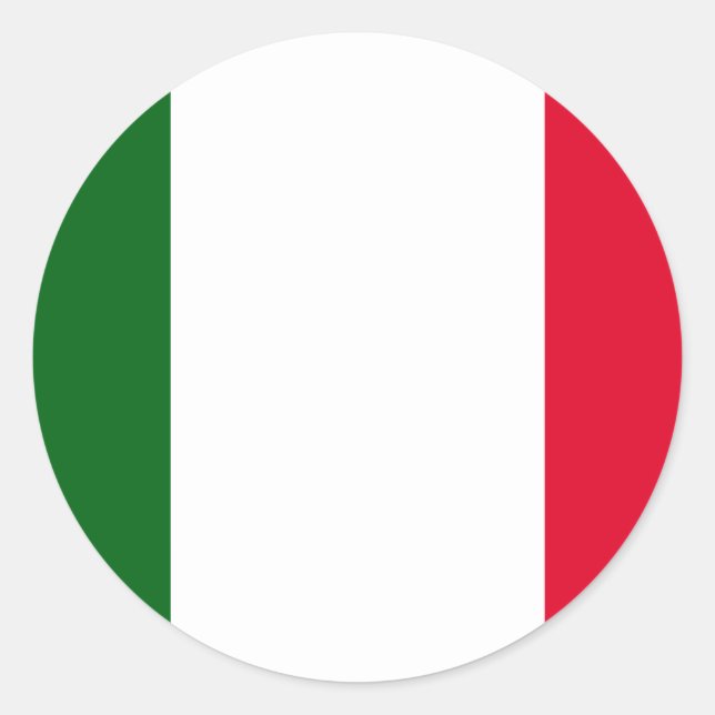 Italien, Italien Runder Aufkleber (Vorderseite)