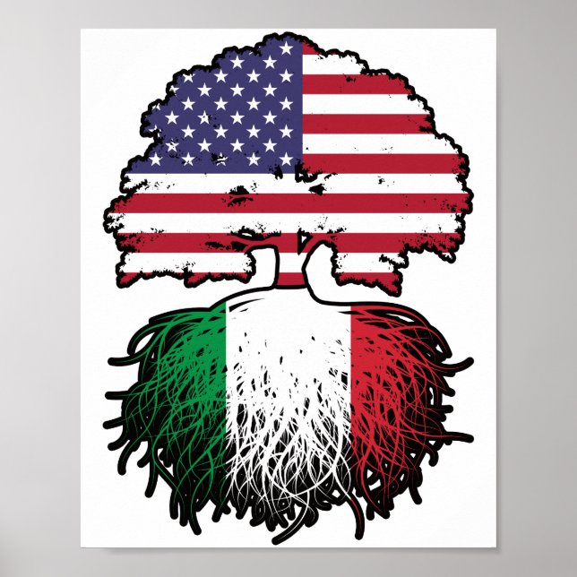 Italien Italien USA Vereinigte Staaten Amerika Poster (Vorne)