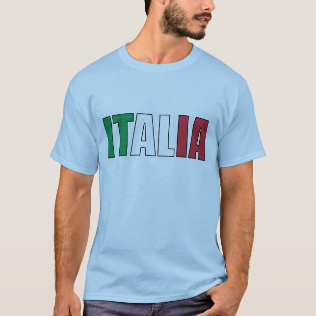 Italien-Italiener-Flagge T-Shirt (Vorderseite)