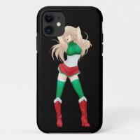 Italien-Italiener Manga Flaggenmädchen