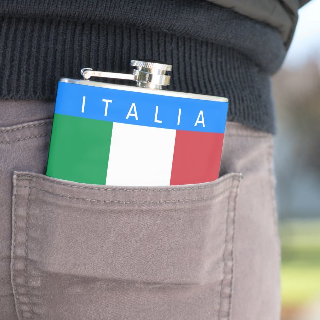 Italien - italienische Flagge Flachmann (Beispiel)