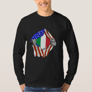 Italien Italienische Flagge Kiste Amerika Italieni T-Shirt