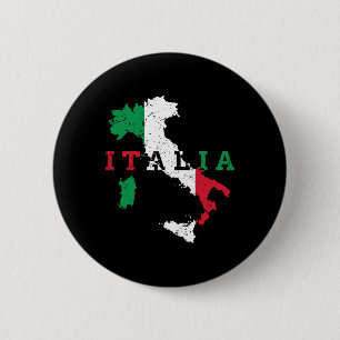 Italien Italienische Karte Flagge Pride Gift Herit Button
