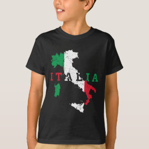 Italien Italienische Karte Flagge Pride Gift Herit T-Shirt